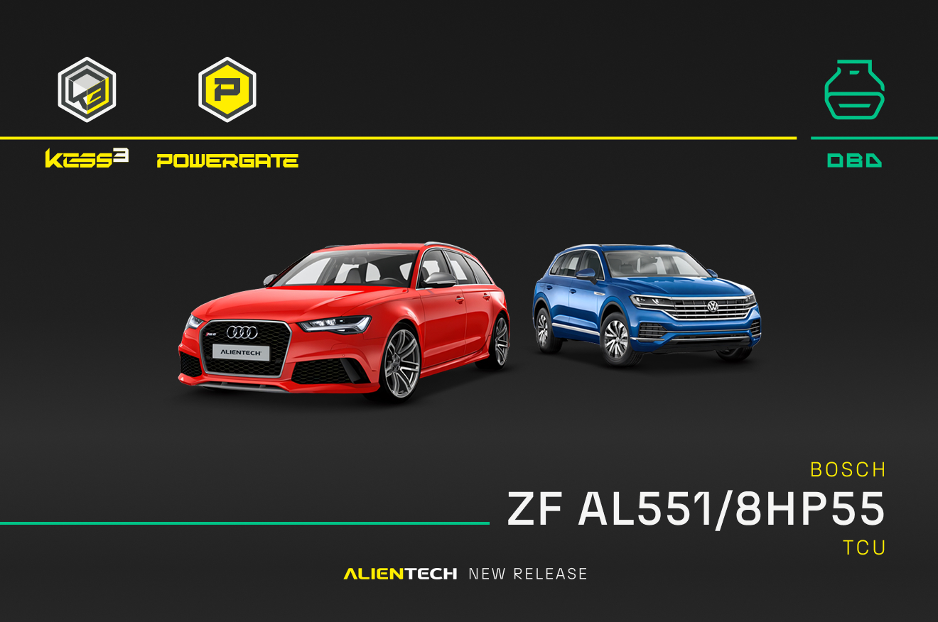 Neues OBD-Protokoll für Bosch ZF AL551/8HP55 TCU – Audi und Volkswagen.